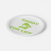 ライフグリーンゴルファー用キャディ紙プレート ペーパープレート (アングル)