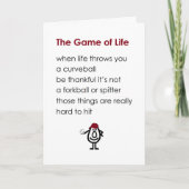 ライフゲーム 面白い詩 あなたのことを想って サンキューカード (正面)