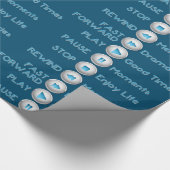 ライフコントロールボタンのラッピング紙 ラッピングペーパー (角)