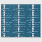 ライフコントロールボタンのラッピング紙 ラッピングペーパー (フラット)
