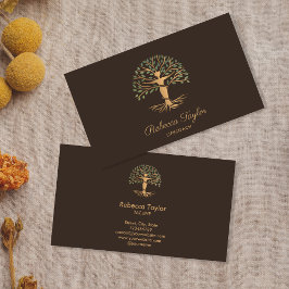 ライフコーチのツリーのライフセラピストヨガヒーラー 名刺