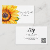 ライフコーチひまわりセラピストヨガヒーラー 名刺 (正面/裏面)