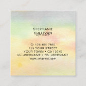 ライフコーチウォーターカラー スクエア名刺 (裏面)