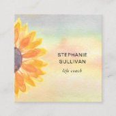 ライフコーチウォーターカラー スクエア名刺 (正面)