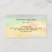 ライフコーチウォーターカラー 名刺 (裏面)