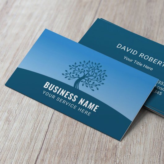 ライフコーチカウンセラーモダンブルーツリー 名刺