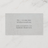 ライフコーチカウンセラー金ゴールド多肉高級麻布 名刺 (裏面)