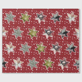 ライフコーチカスタムフォトクリスマススターラッピング ラッピングペーパー (フラット)