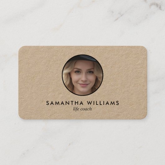 🛤️ライフコーチカスタムQR写真 名刺 (正面)