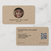 🛤️ライフコーチカスタムQR写真 名刺 (正面/裏面)