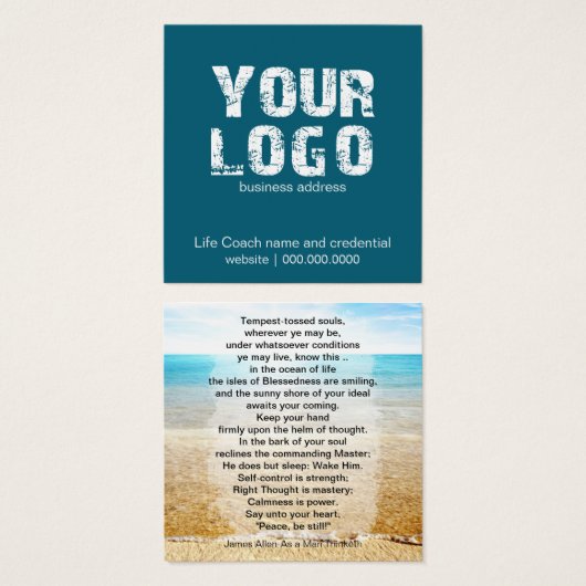 ライフコーチカード (正面&裏面)