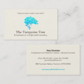 ライフコーチスピリチュアルカウンセラーターコイズツリー2 名刺 (正面/裏面)