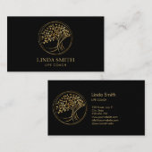 ライフコーチセラピストスパウェルネス化粧品ツリーB 名刺 (正面/裏面)