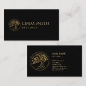 ライフコーチセラピストスパウェルネス化粧品ツリーB 名刺 (正面/裏面)