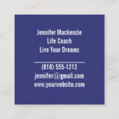 ライフコーチセラピストレインボーツリーオブライフ スクエア名刺 (裏面)