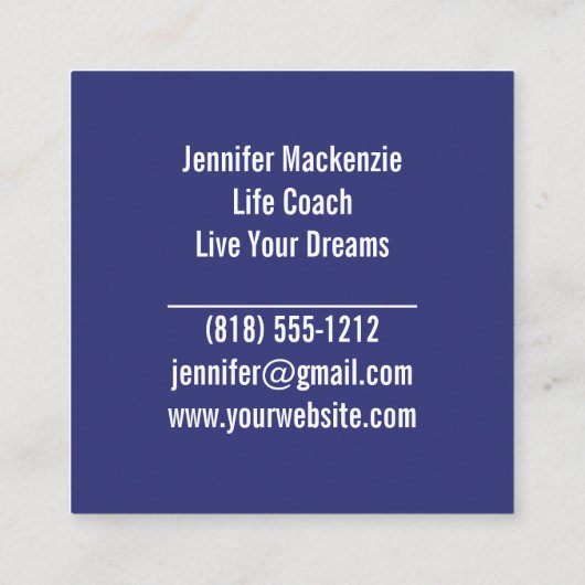 ライフコーチセラピストレインボーツリーオブライフ スクエア名刺 (裏面)