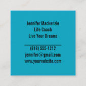 ライフコーチセラピストレインボーツリーオブライフ スクエア名刺 (裏面)