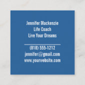 ライフコーチセラピストレインボーツリーオブライフ スクエア名刺 (裏面)