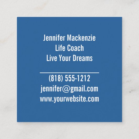 ライフコーチセラピストレインボーツリーオブライフ スクエア名刺 (裏面)