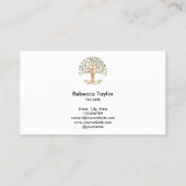 ライフコーチツリーのライフセラピストヨガヒーラーブシ 名刺 (裏面)