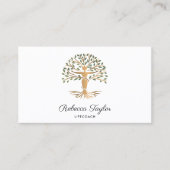 ライフコーチツリーのライフセラピストヨガヒーラーブシ 名刺 (正面)