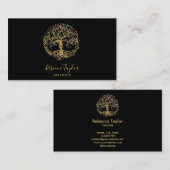 ライフコーチツリーのライフセラピストヨガヒーラーブシ 名刺 (正面/裏面)