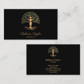 ライフコーチツリーのライフセラピストヨガヒーラーブシ 名刺 (正面/裏面)