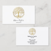 ライフコーチツリーのライフセラピストヨガヒーラーブシ 名刺 (正面/裏面)