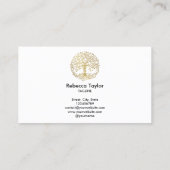 ライフコーチツリーのライフセラピストヨガヒーラーブシ 名刺 (裏面)