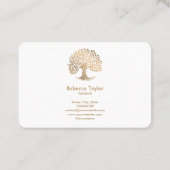 ライフコーチツリーのライフセラピストヨガヒーラーブシ 名刺 (裏面)