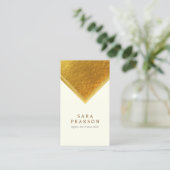 ライフコーチパーソナルサービス金ゴールドエッジエレガント 名刺 (スタンド正面)