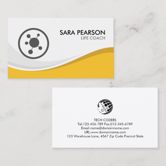 ライフコーチパーソナルサービス 名刺 (正面/裏面)