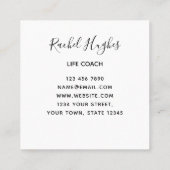 ライフコーチヒマフラワーカラフル名刺 スクエア名刺 (裏面)