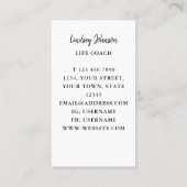 ライフコーチビジネスカード 名刺 (裏面)
