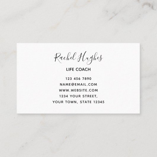 ライフコーチフローラ名刺 名刺 (裏面)