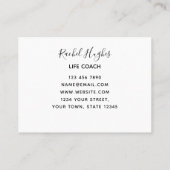 ライフコーチフローラ水彩名刺 名刺 (裏面)
