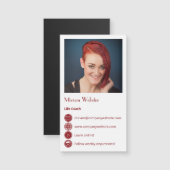 ライフコーチプロフェッショナルネットワーキングカード磁石 (正面/裏面)