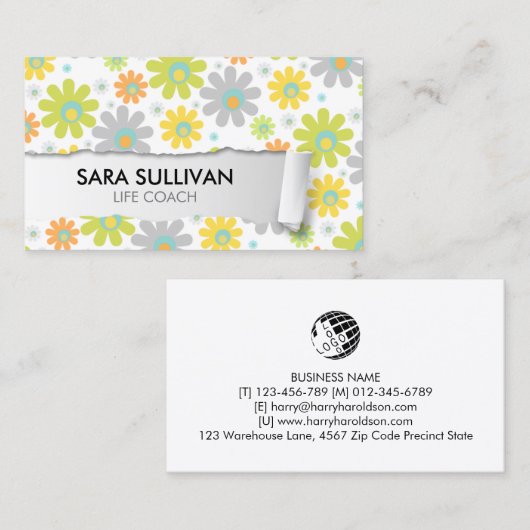 ライフコーチメンターパーソナル救済 名刺 (正面/裏面)