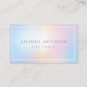 ライフコーチライトソフトグラデーションQRコード 名刺 (正面)
