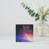 ライフコーチングの名刺 スクエア名刺 (スタンド正面)