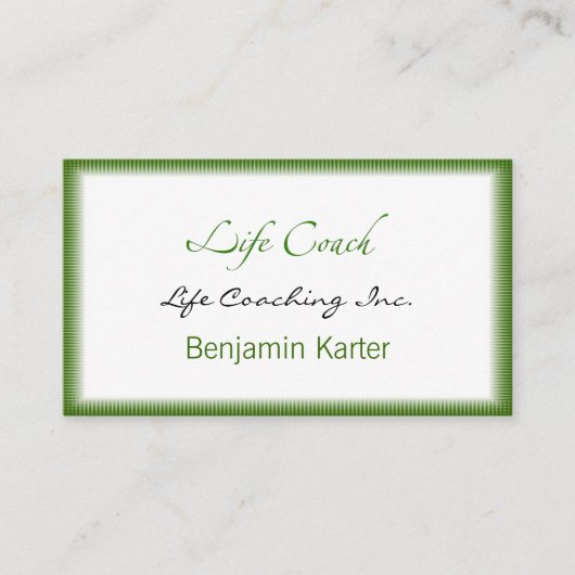 ライフコーチ文字スワッシュ アドバイスカード (正面)