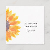 ライフコーチ植物学 スクエア名刺 (正面)