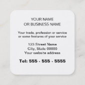 ライフコーチ霊気ダイヤモンドルック名刺 スクエア名刺 (裏面)