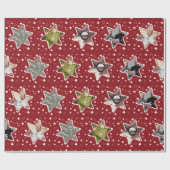 ライフコーチ オーダーメイド 写真 クリスマス スター 包装紙 (フラット)