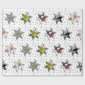 ライフコーチ カスタム写真 クリスマス スター 包装紙 (フラット)