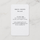 ライフコーチ 名刺 (裏面)