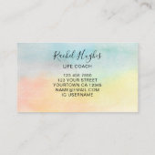 ライフコーチQRコードカラフル 名刺 (裏面)