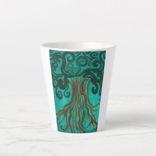 ライフコーヒーマグの木 カフェラテマグ (正面)