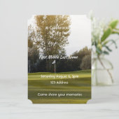 ライフゴルファーのゴルフコースゴルフお祝い 招待状 (スタンド正面)