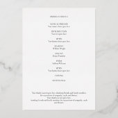 ライフゴールドフォイルプログラムの葬儀お祝い 箔招待状 (裏面)